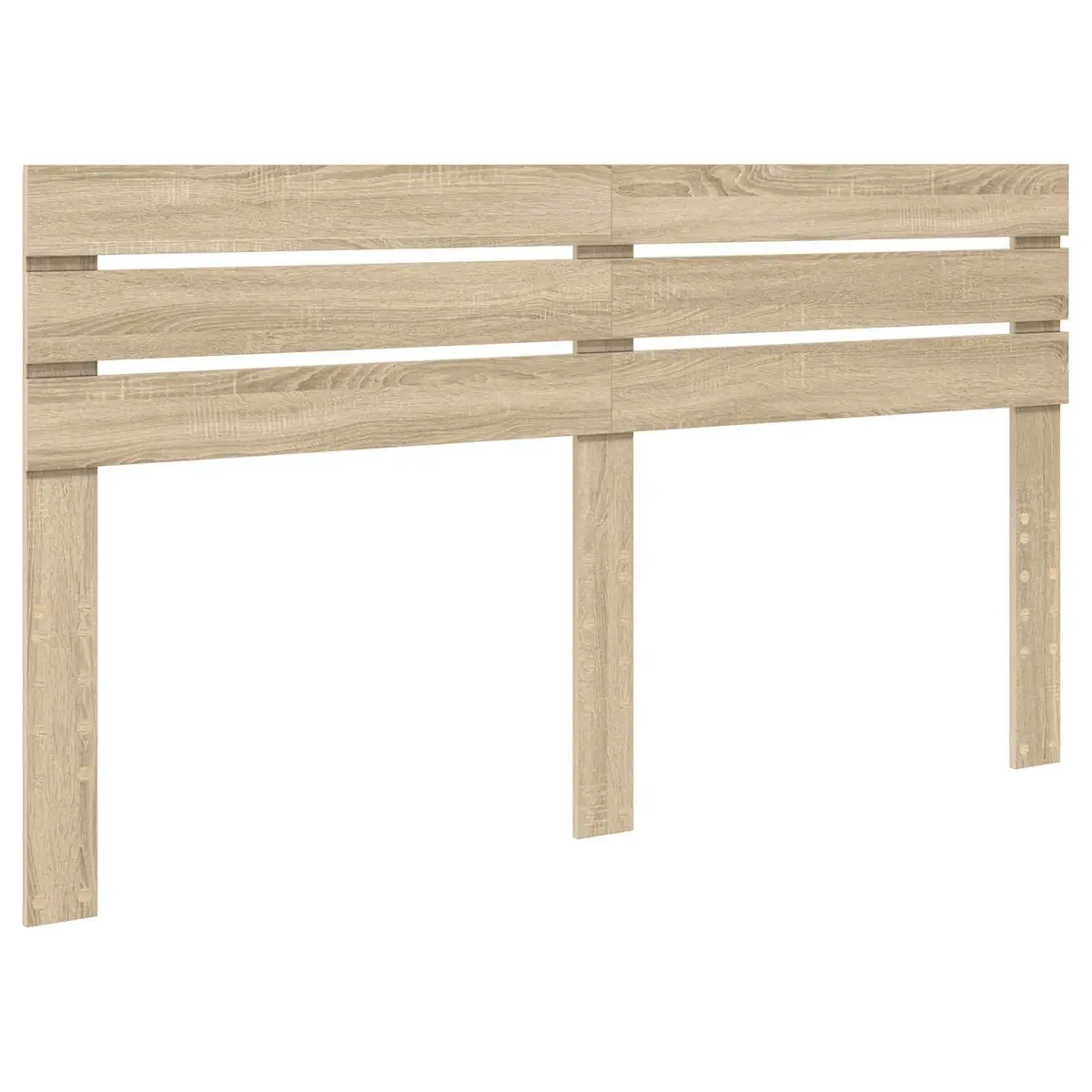 Modern Headboard Brown Engineered Wood Rectangular Bedroom Furniture Sleek