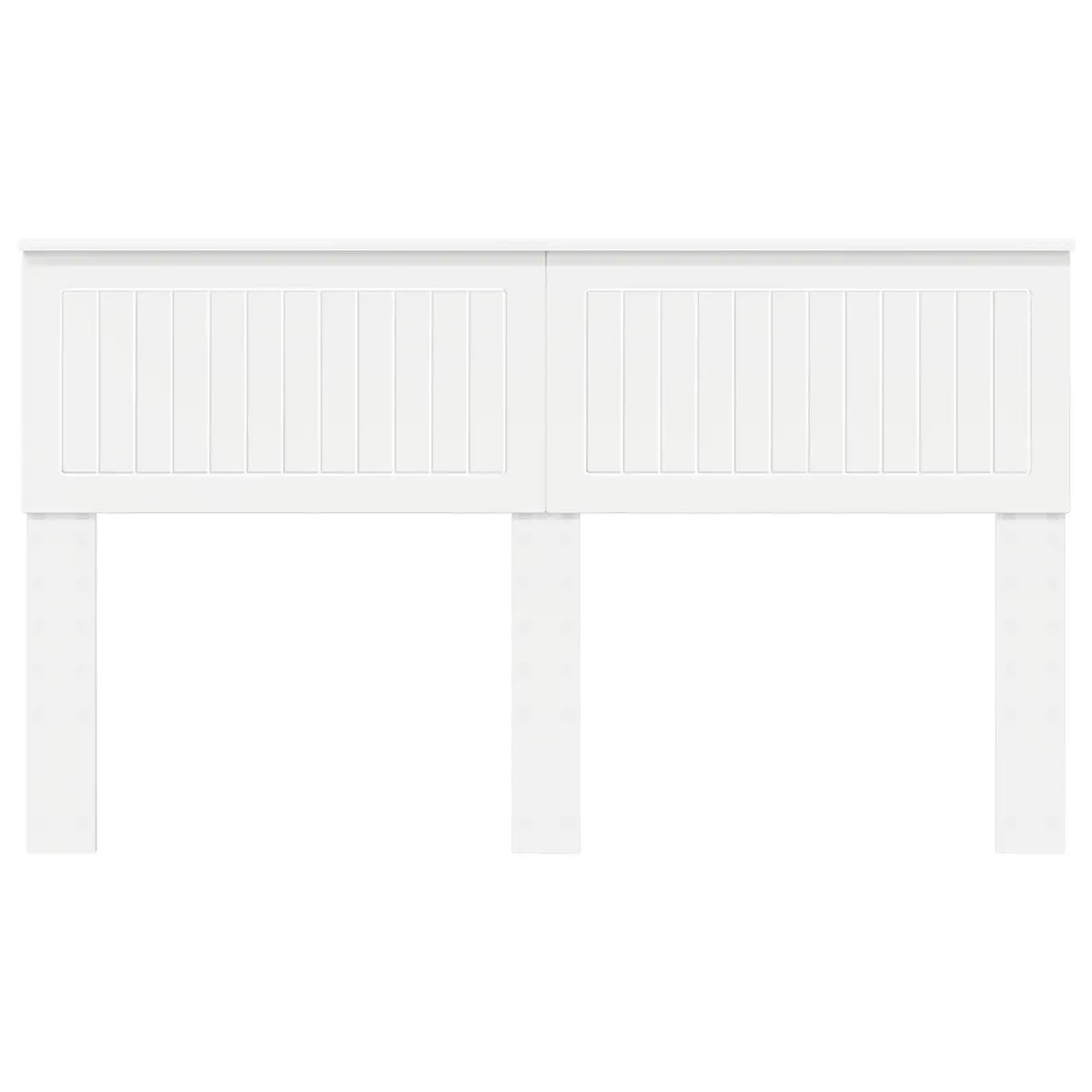 Engineered Wood Headboard Modern Minimalist Rectangular White