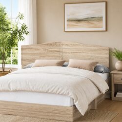 Headboard Sonoma Oak Engineered Wood Modern Bedroom Furniture Brown Rectangular