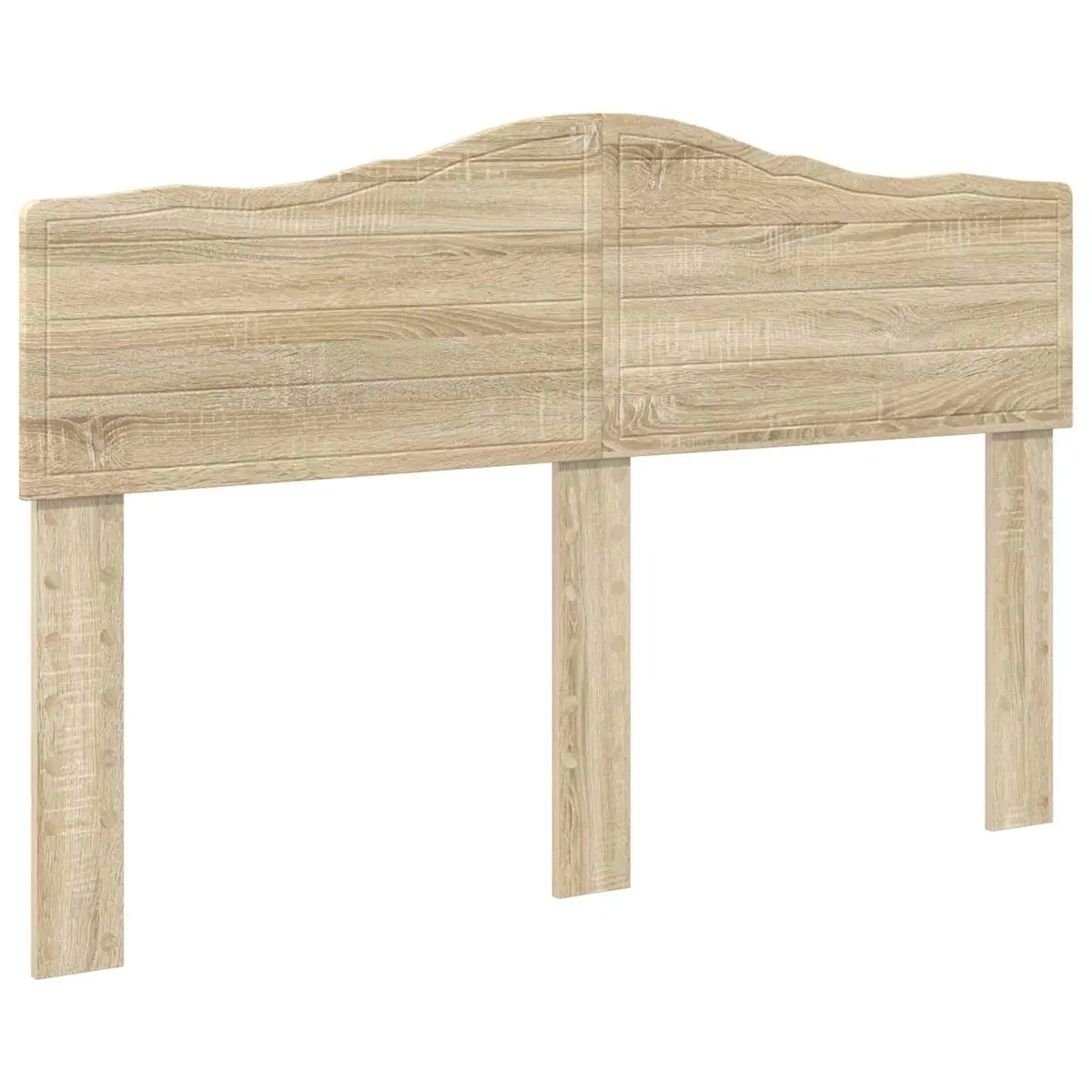 Headboard Modern Bedroom Furniture Engineered Wood Brown Rectangular Design