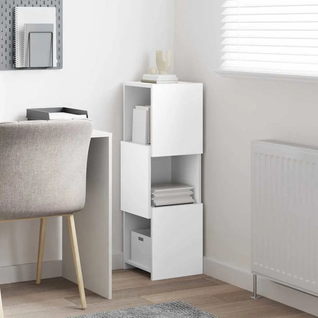 Corner Cabinet Storage 30.5x30x95cm Modern Living Room Organizer Engineered Wood