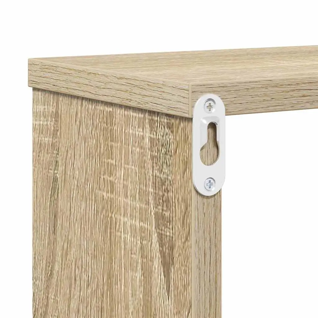 Wall Mounted TV Stand Modern Storage Shelves 150x25x28.5cm Grey Engineered Wood