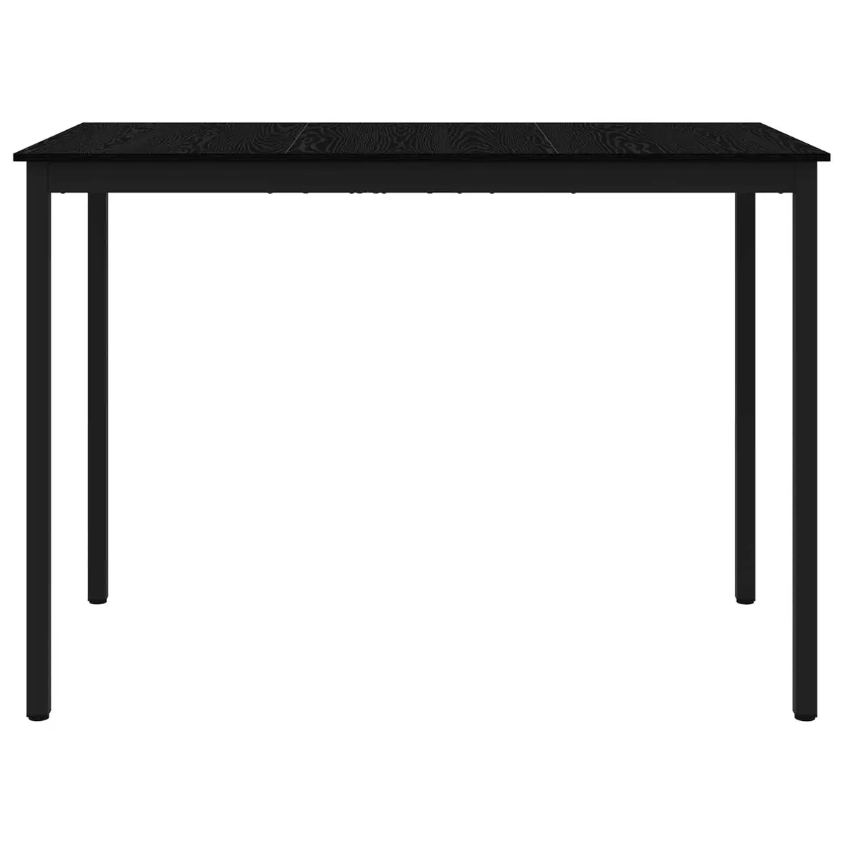 Standing Bar Table Rectangular Engineered Wood Black Modern