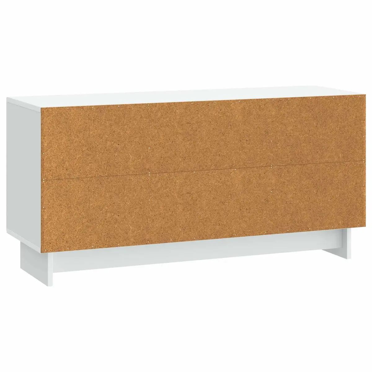 TV Cabinet Engineered Wood 102 x 34.5 x 50 cm White Storage Unit Living Room