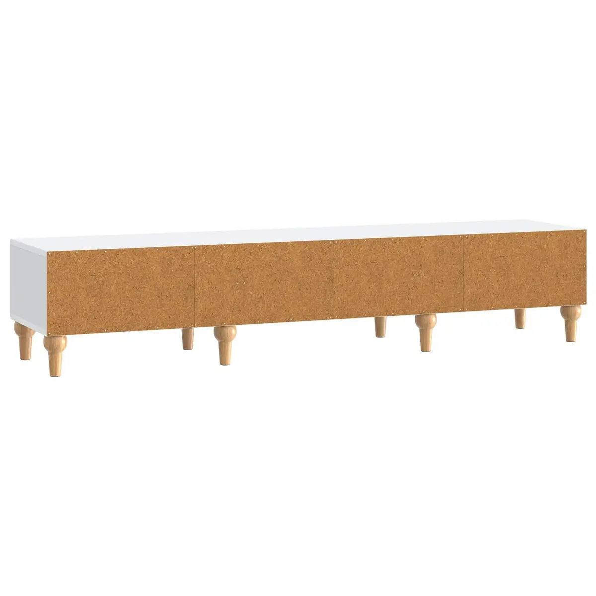 TV Cabinet Modern Storage Unit Engineered Wood White