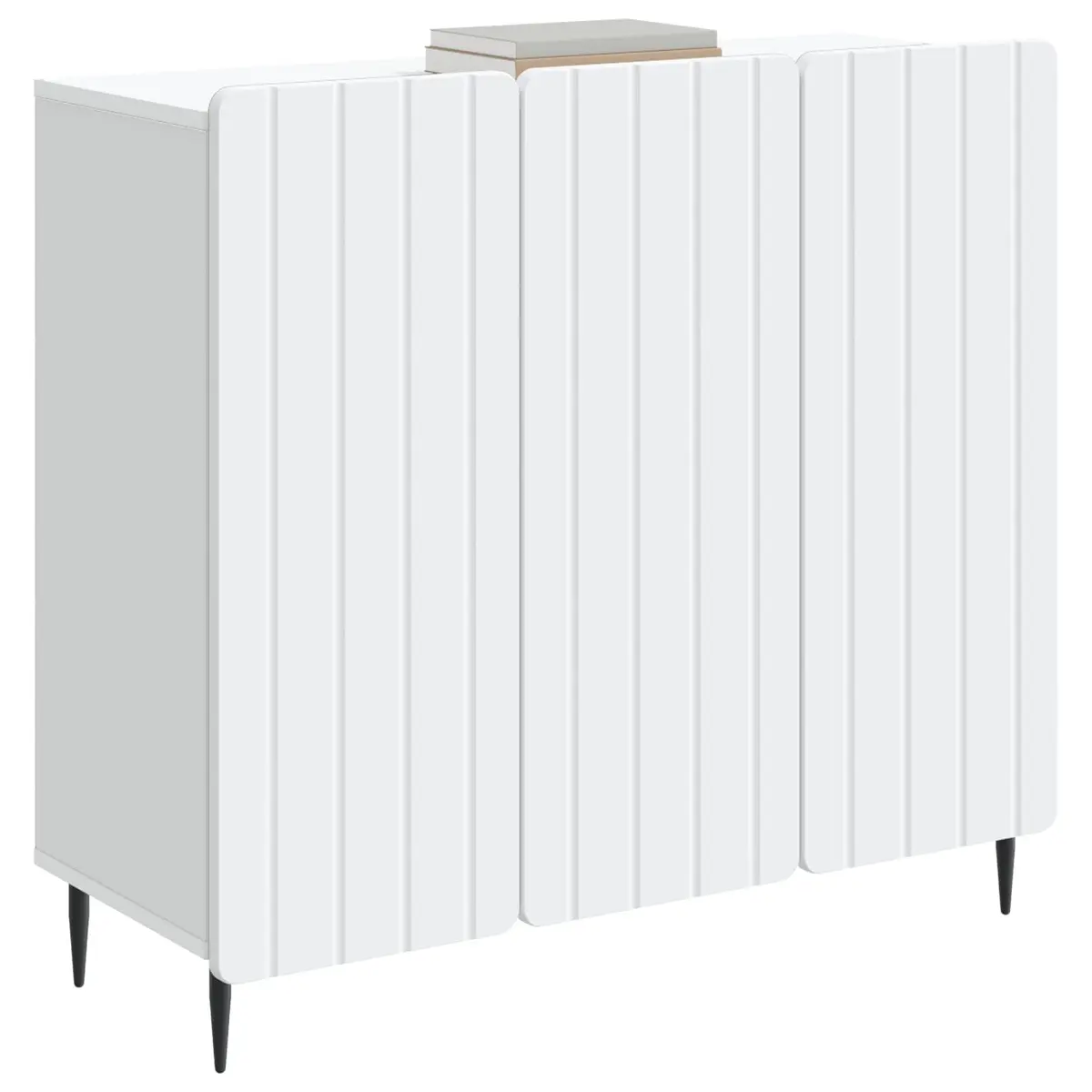 Sideboard Modern Storage Cabinet Engineered Wood 89x34.5x82cm White