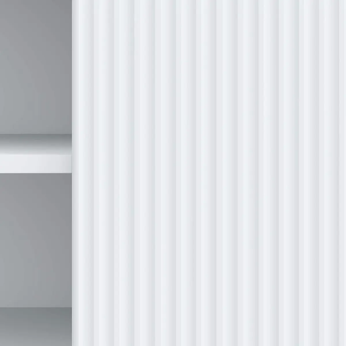 TV Cabinet Modern Media Storage Unit White with Swing Doors 102x34.5x50cm
