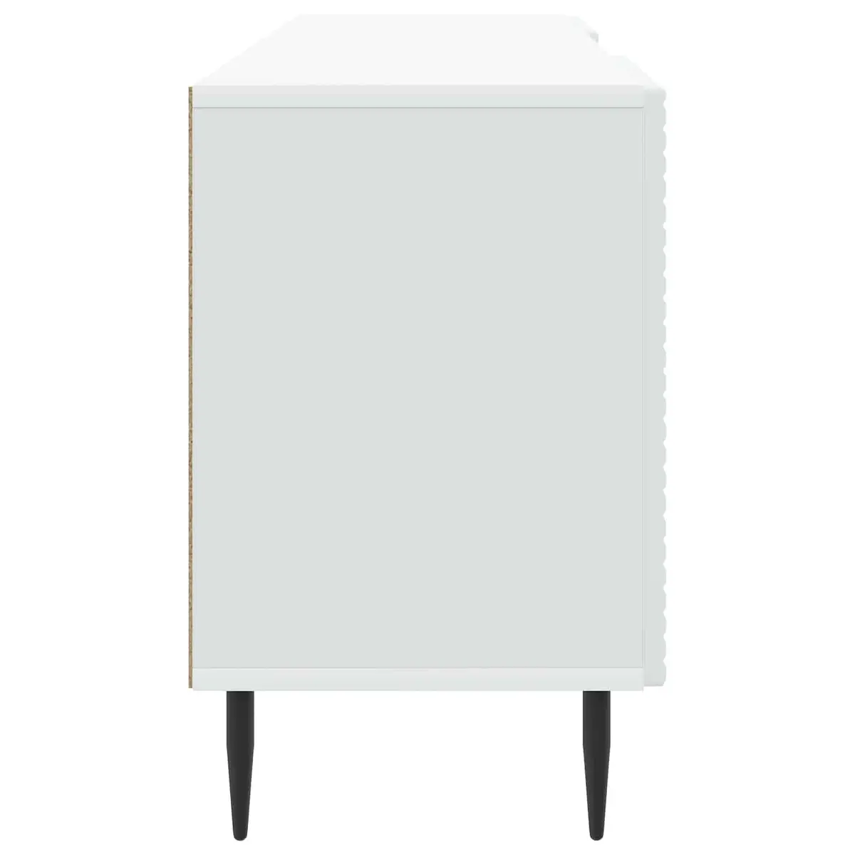 TV Cabinet Engineered Wood White 150 x 31 x 50 cm Lowboard Storage Unit