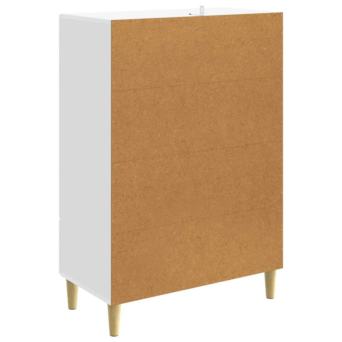 Sideboard White Rectangular Modern Furniture Storage Cabinet 66x34.5x95cm