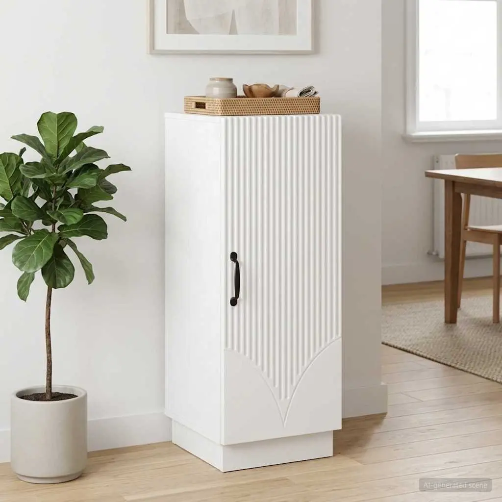 Sideboard White Storage Cabinet Buffet with Drawers and Shelves for Dining Room