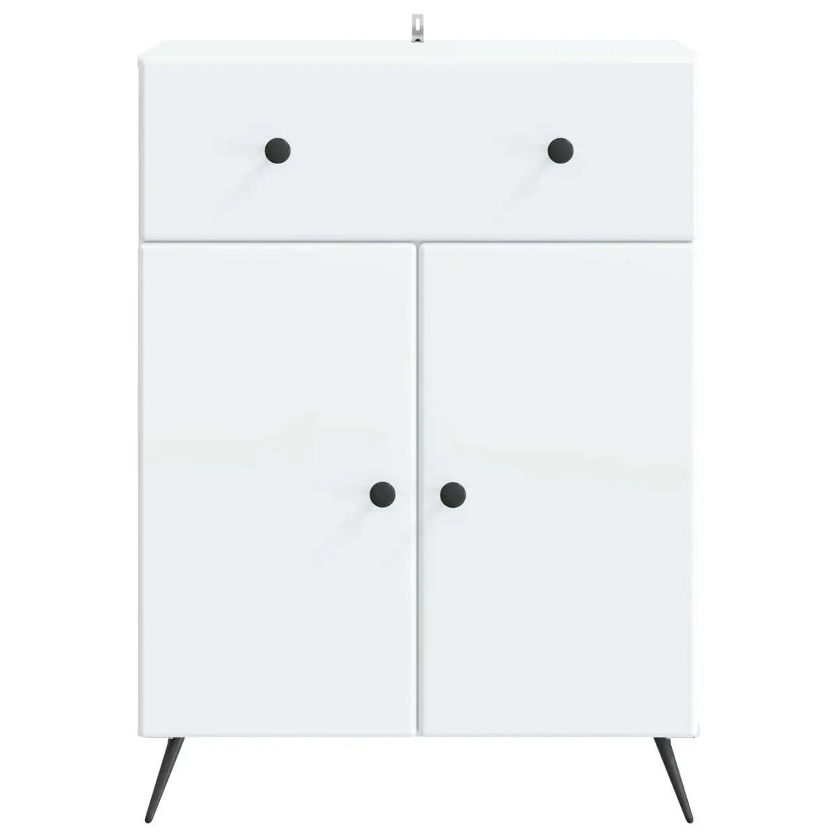 Sideboard Buffet Cabinet Storage Unit Engineered Wood Modern 66x34.5x90cm White