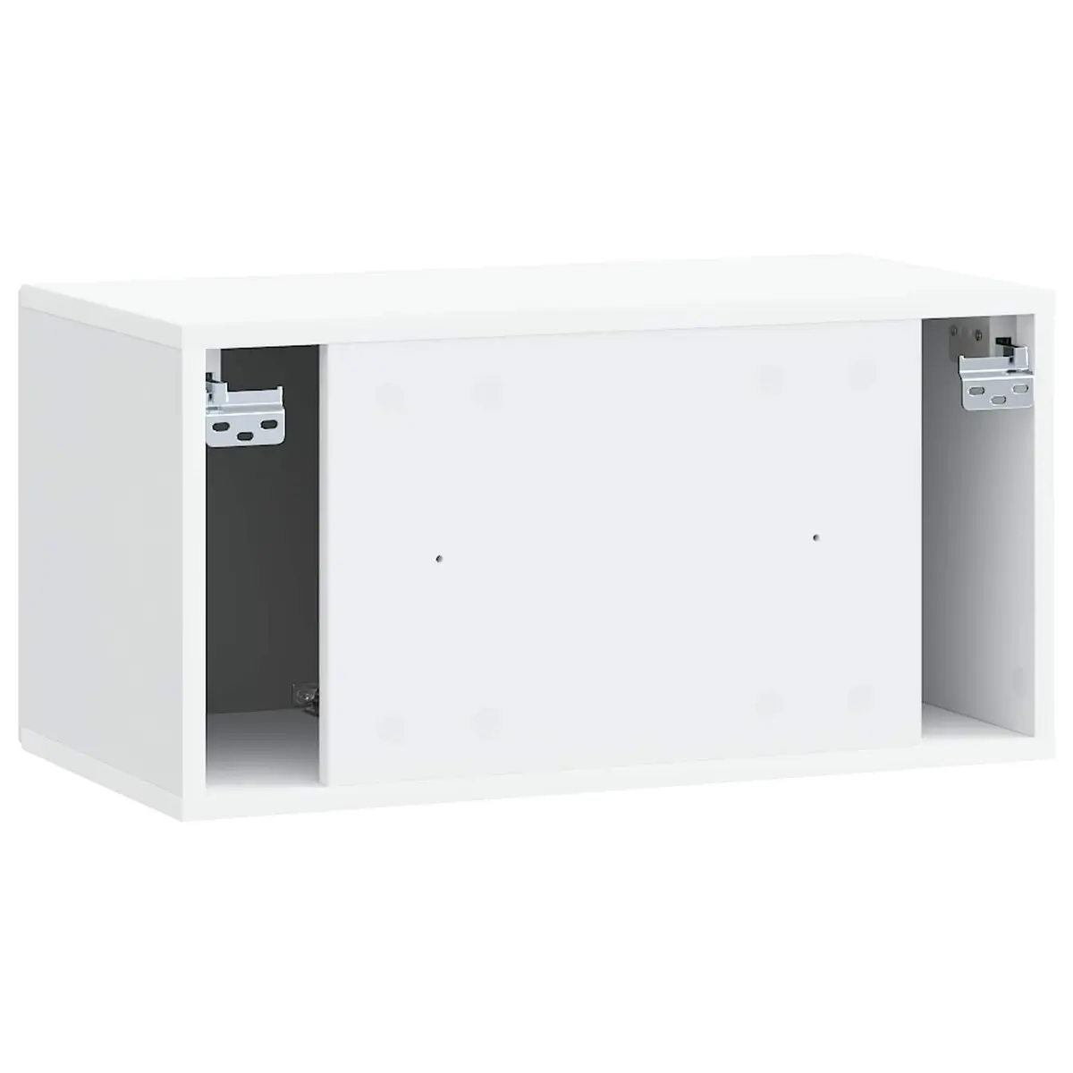 Wall-Mounted TV Cabinet White 59.5 x 31 x 30 cm Engineered Wood Media Storage