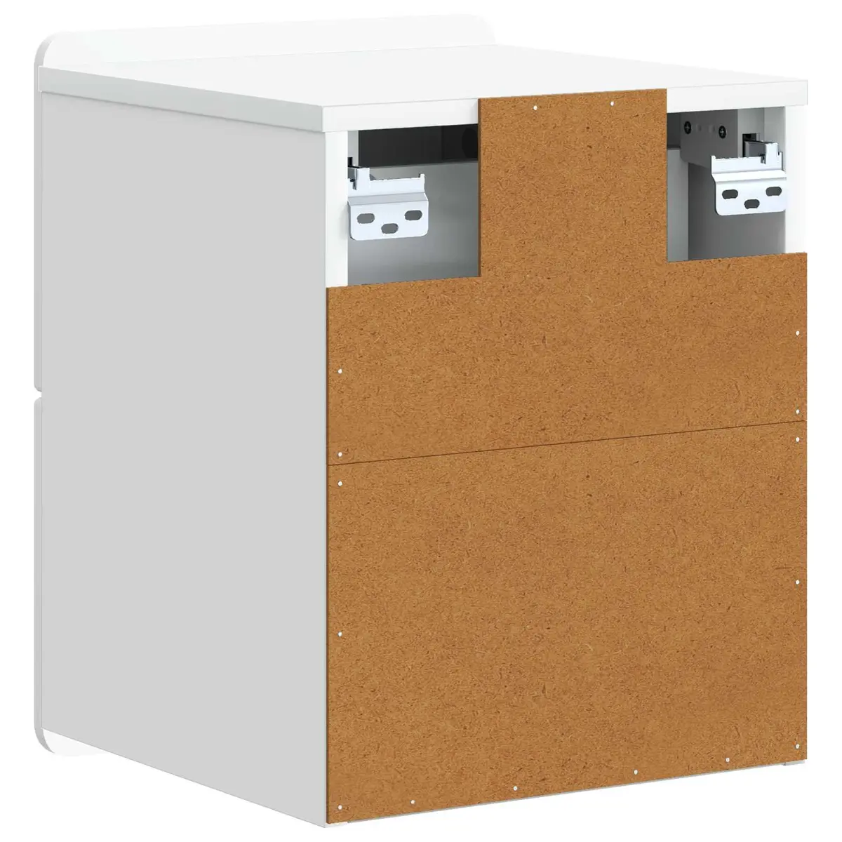 Wall-Mounted Bedside Cabinet White Storage Organiser Small Spaces