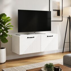 Wall-Mounted TV Cabinet White 78.5 x 41 x 30 cm Modern Living Room Storage Unit