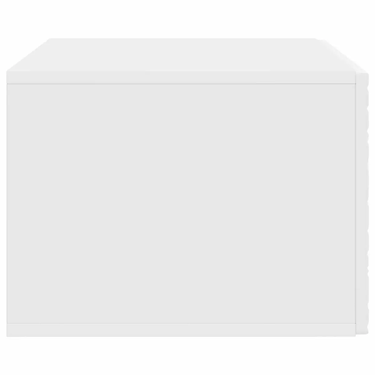 Wall-Mounted TV Cabinet Engineered Wood Storage Unit 59.5 x 31 cm White