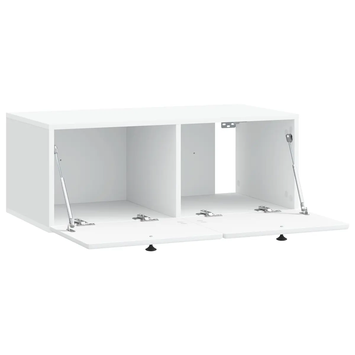 Wall-Mounted TV Cabinet Engineered Wood 78.5 x 41 x 30 cm White Storage Unit