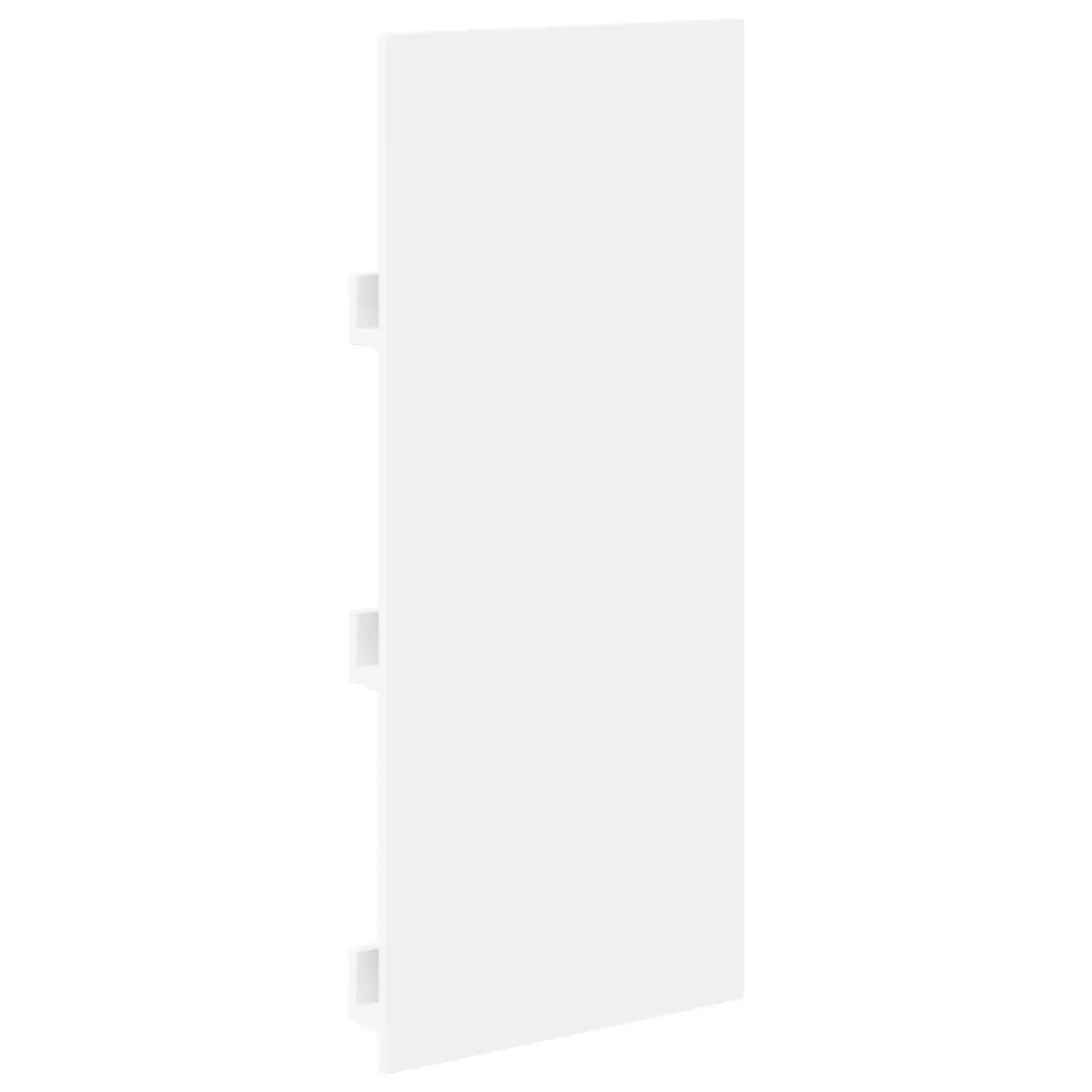 Magazine Rack with Shelf Engineered Wood 43cm White Storage Organiser for Living Room Office Bedroom