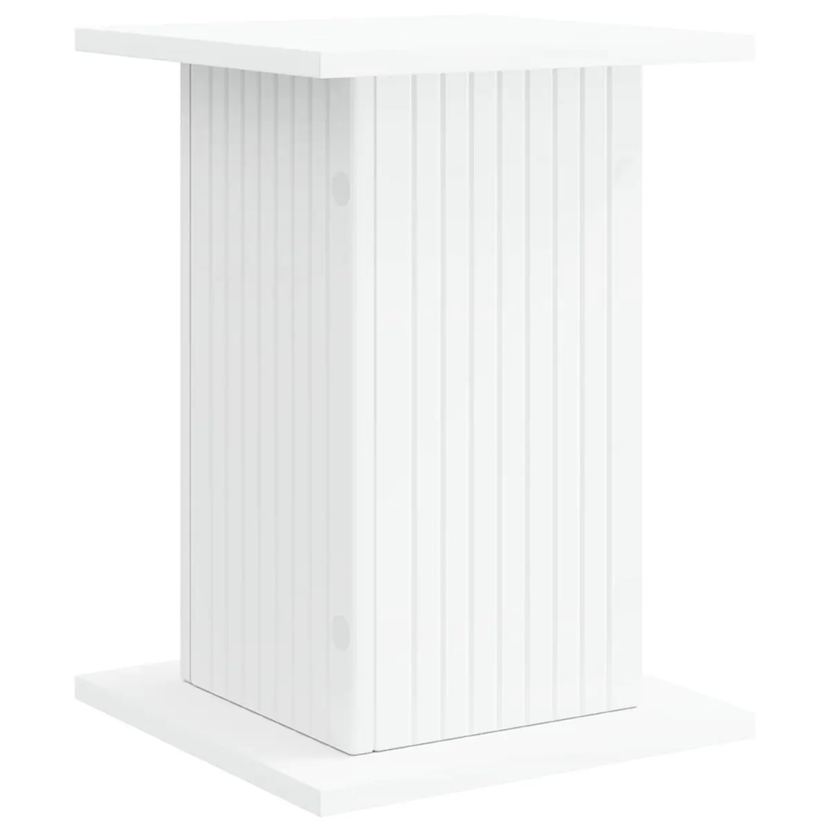 Plant Stand Modern Indoor Display Riser 30.5cm White 2 Pieces