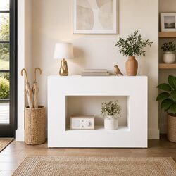 Console Table 101 x 29 x 74 cm Entryway Living Room Storage Shelves Drawers