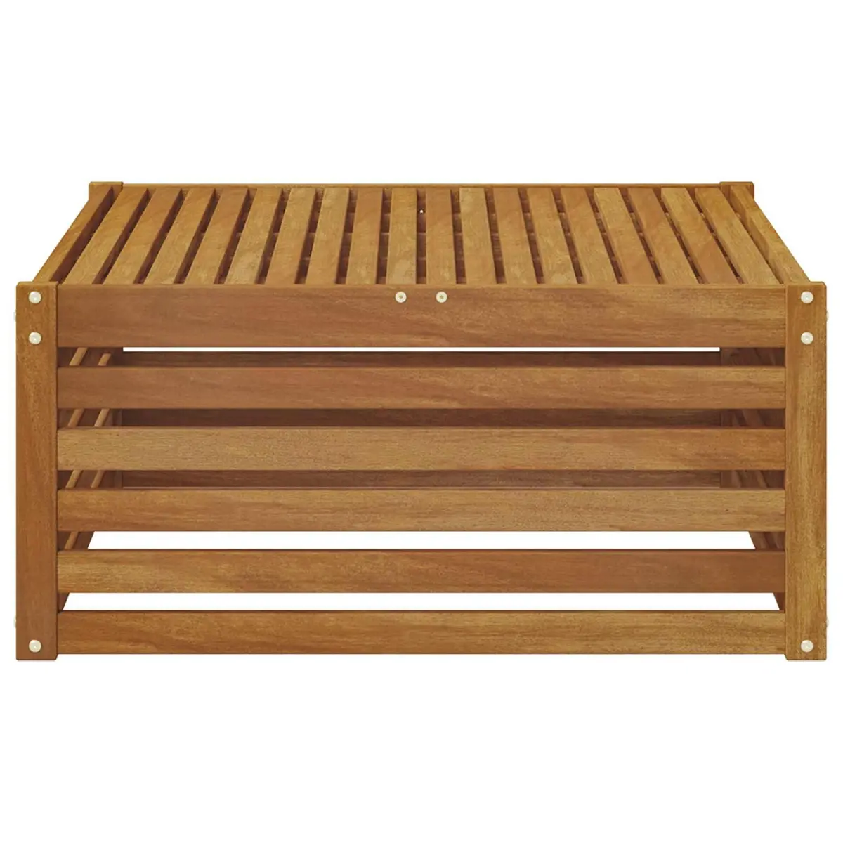 Outdoor Table Solid Acacia Wood Garden Patio Furniture Brown 79x79x37cm