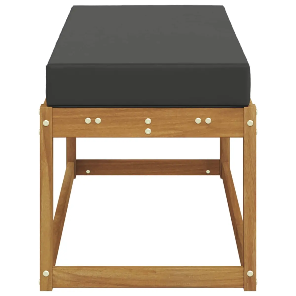 Outdoor Stool Bench Solid Acacia Wood Garden Seat Brown