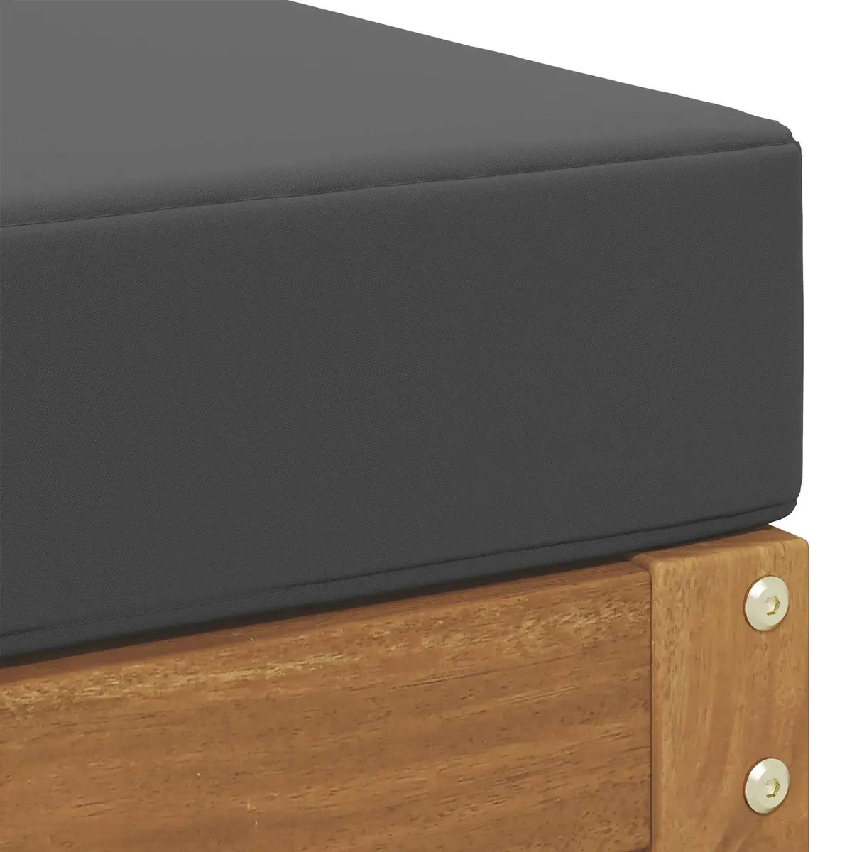 Outdoor Stool Bench Solid Acacia Wood Garden Seat Brown