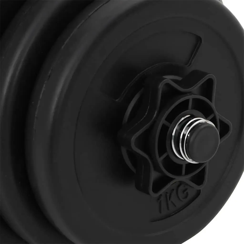 Dumbbells Red 15kg Ergonomic Anti-Slip Handles Home Gym