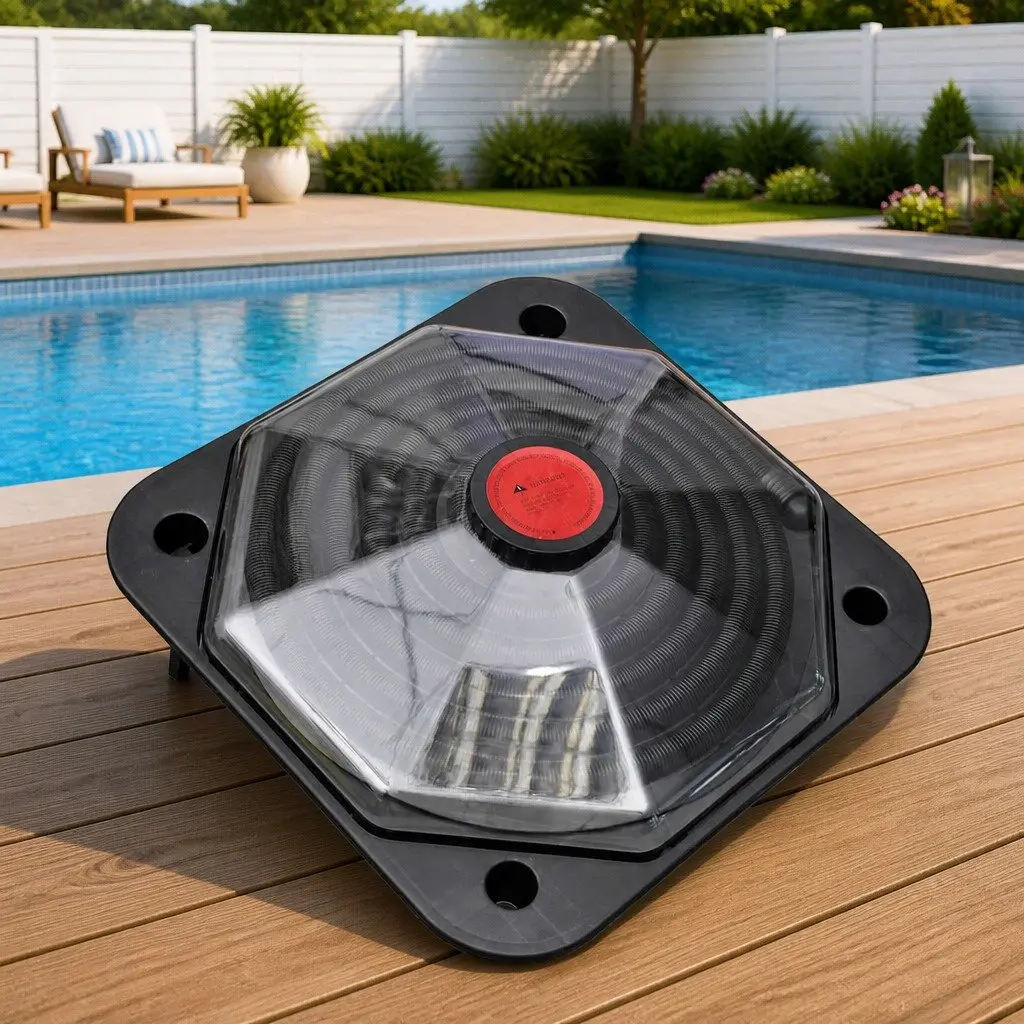 Pool Solar Heater Panel Energy Efficient Heating System Garden Outdoor Water