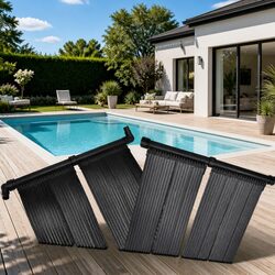 Solar Pool Heater Panel 80x620cm Ground Roof Mount Water Temperature Warmer