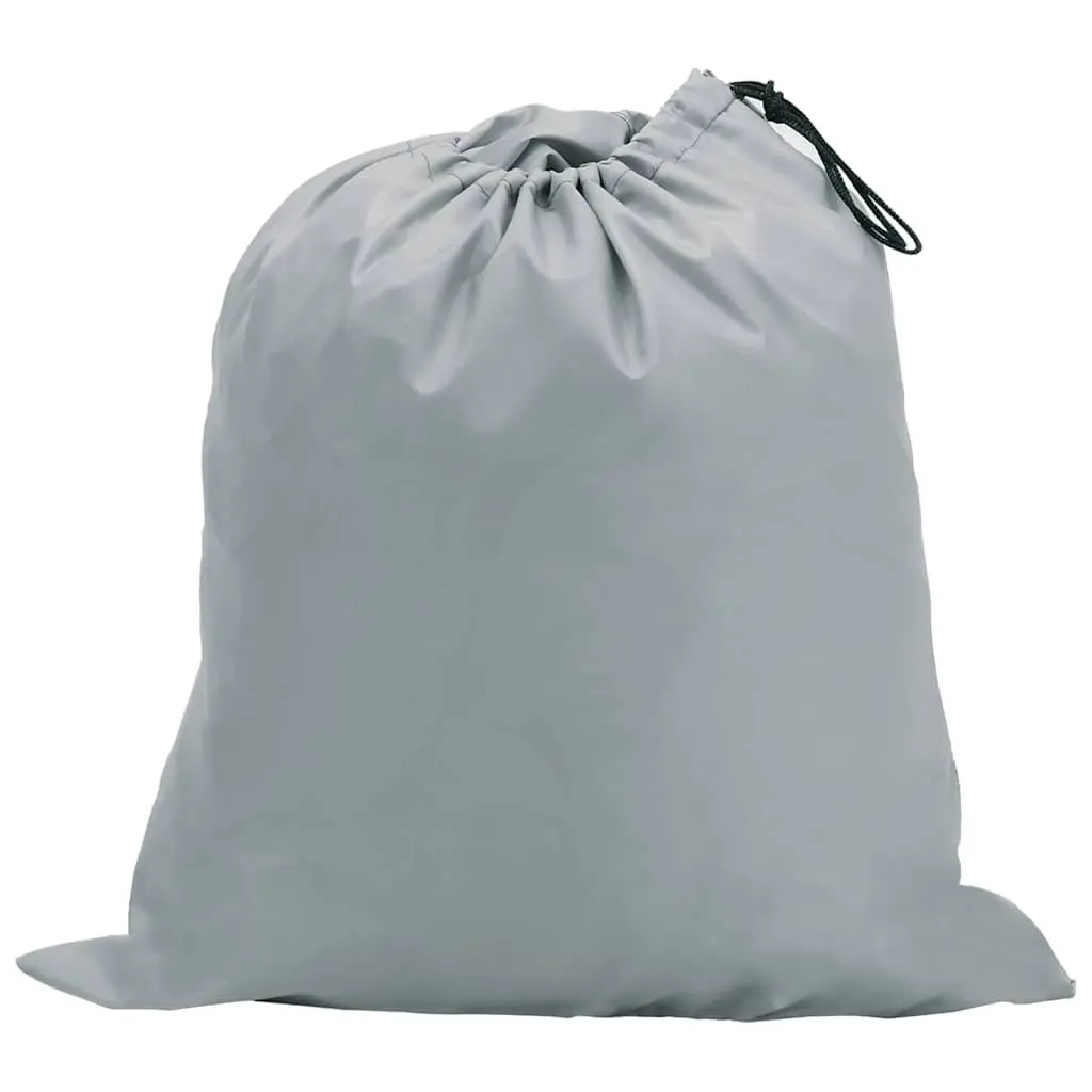 Boat Cover Heavy Duty Grey 427-488cm Length Water Repellent Polyester Fabric