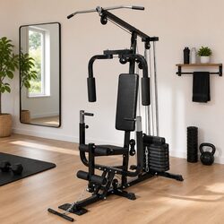 Multi Gym Utility Fitness Machine Home Gym Equipment Workout Station Black