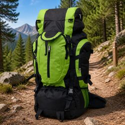 Hiking Backpack 75L XXL Outdoor Travel Camping Rucksack Green Large Capacity