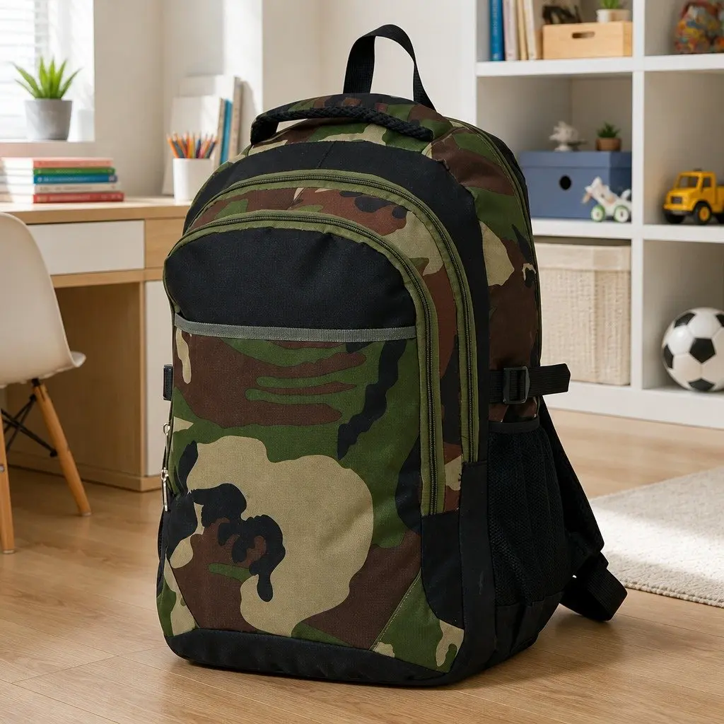 Backpack Large Capacity 40L Multicolour Durable Daypack with Compartments