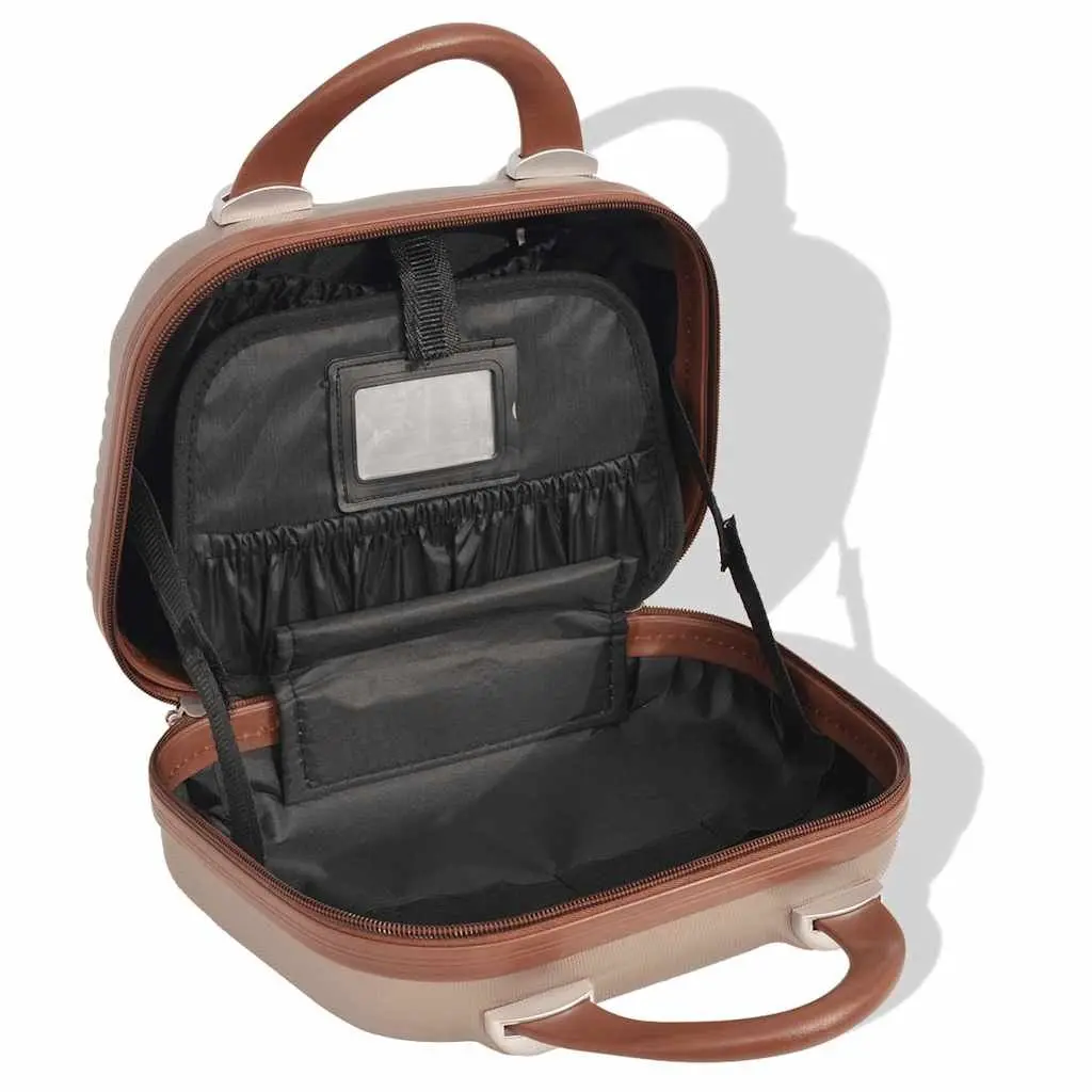 Hardcase Trolley Luggage Set Durable Pink Travel Suitcase with Rotating Castors