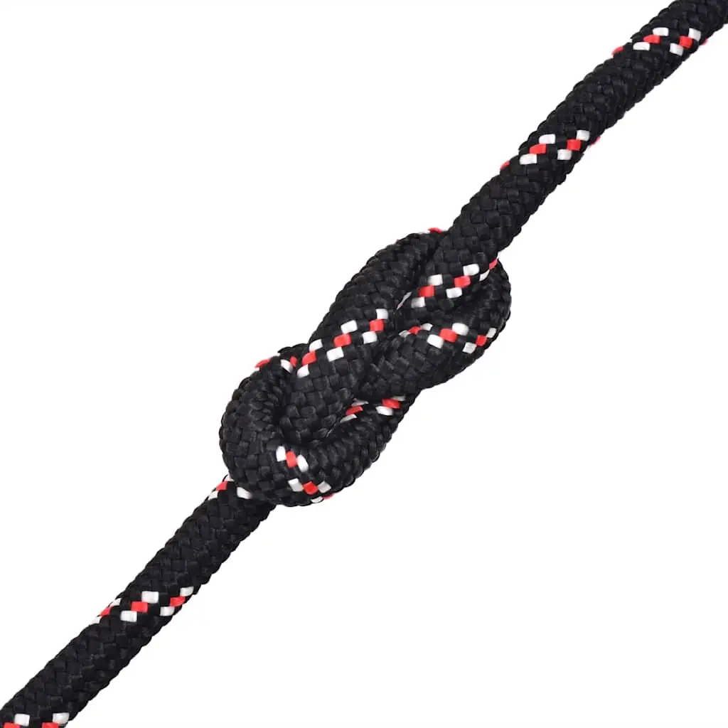 Marine Rope Polypropylene 10mm 50m Black Floating Wear Resistant Dock Line