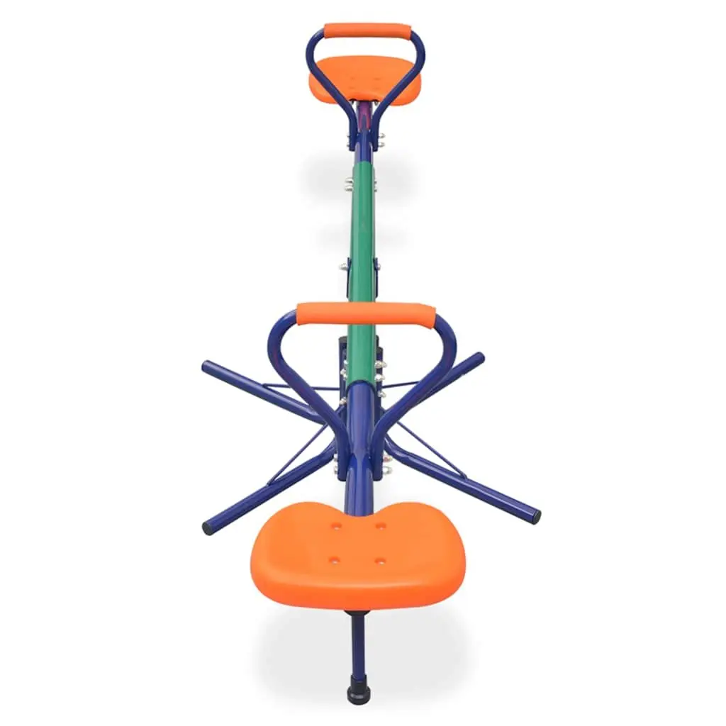 360-Degree Rotating Seesaw Outdoor Playground Equipment Orange