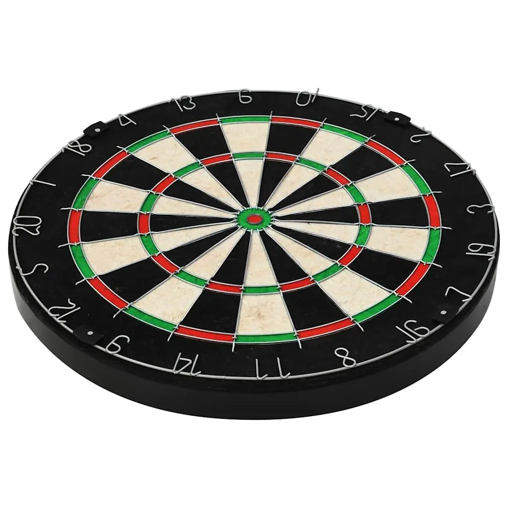 Sisal Dartboard Professional Indoor Throwing Game Set with 6 Steel Tip Darts
