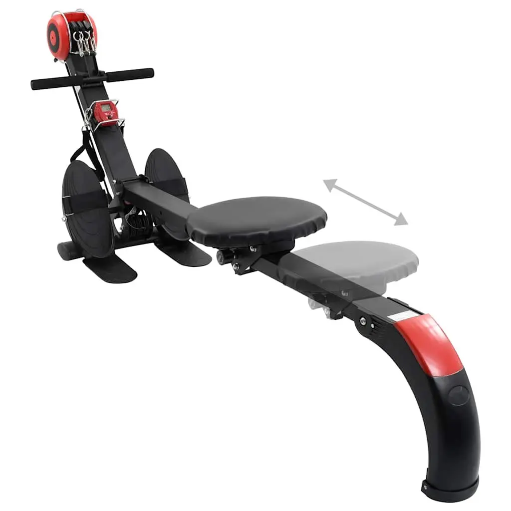 Folding Rowing Machine Adjustable Resistance Home Gym Cardio Exercise Equipment