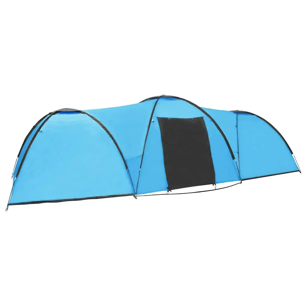 8 Person Camping Tent Spacious Outdoor Shelter Blue 650x240x190cm