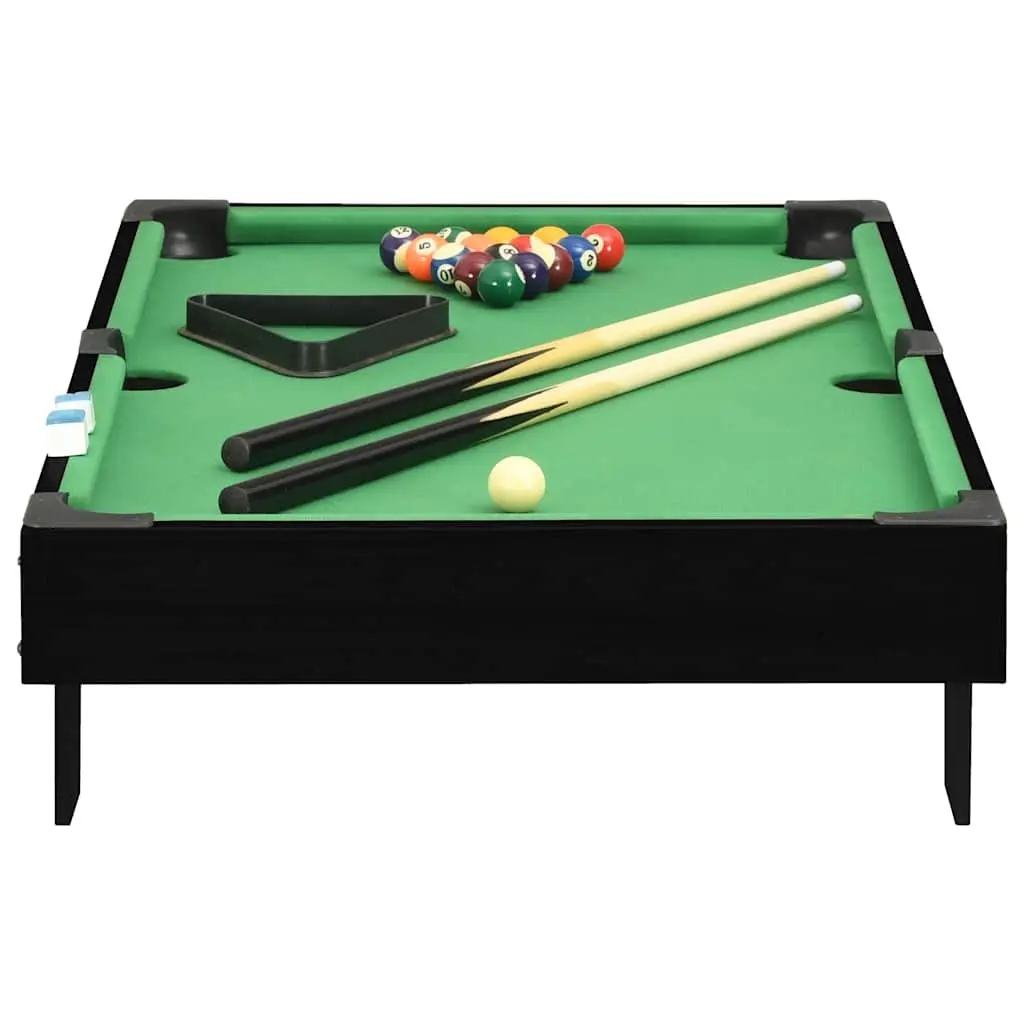 Mini Pool Table 92x52x19cm Portable Tabletop Billiards Game Set with Cues Balls