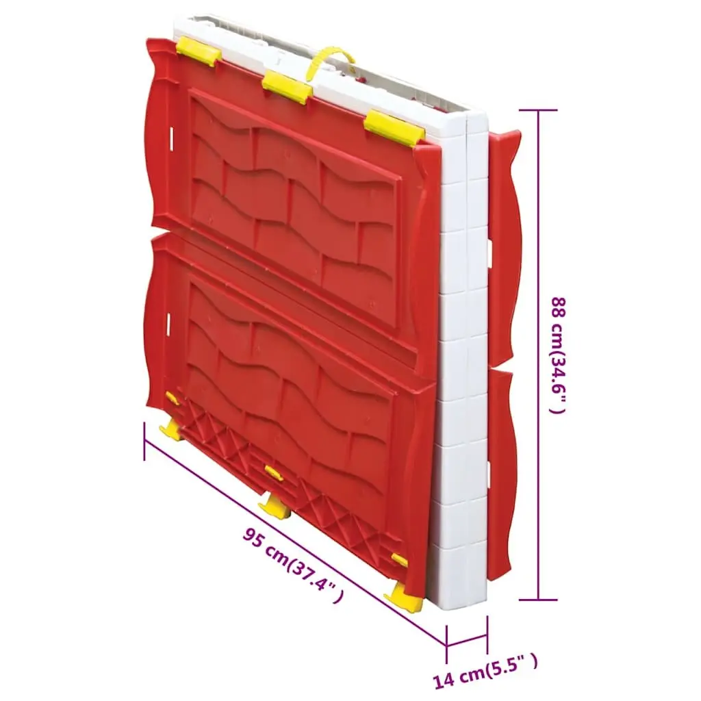 Kids Foldable Playhouse Cottage Portable Play Centre Multicolour