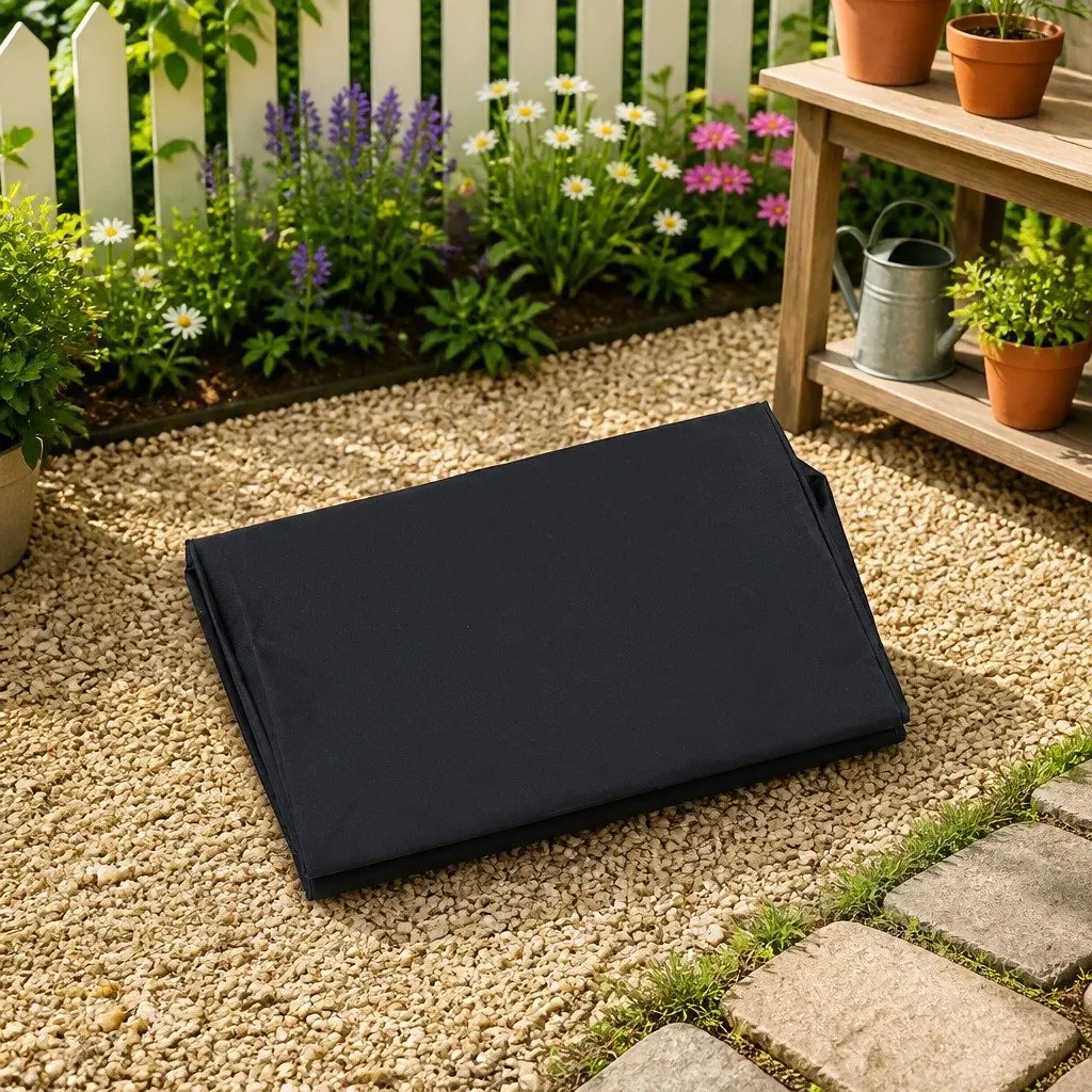 Garden Cart Liner Weather-Resistant Polyester 81x41x21cm Black