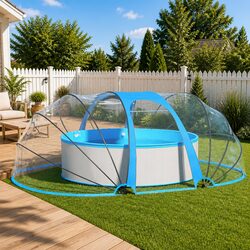 Pool Dome Oval 530x410x210cm Shelter Cover Sunshade Enclosure Canopy Accessory