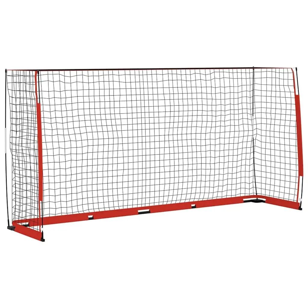 Foldable Soccer Goal 366.5x91x183 cm Steel Frame Portable Football Training Net