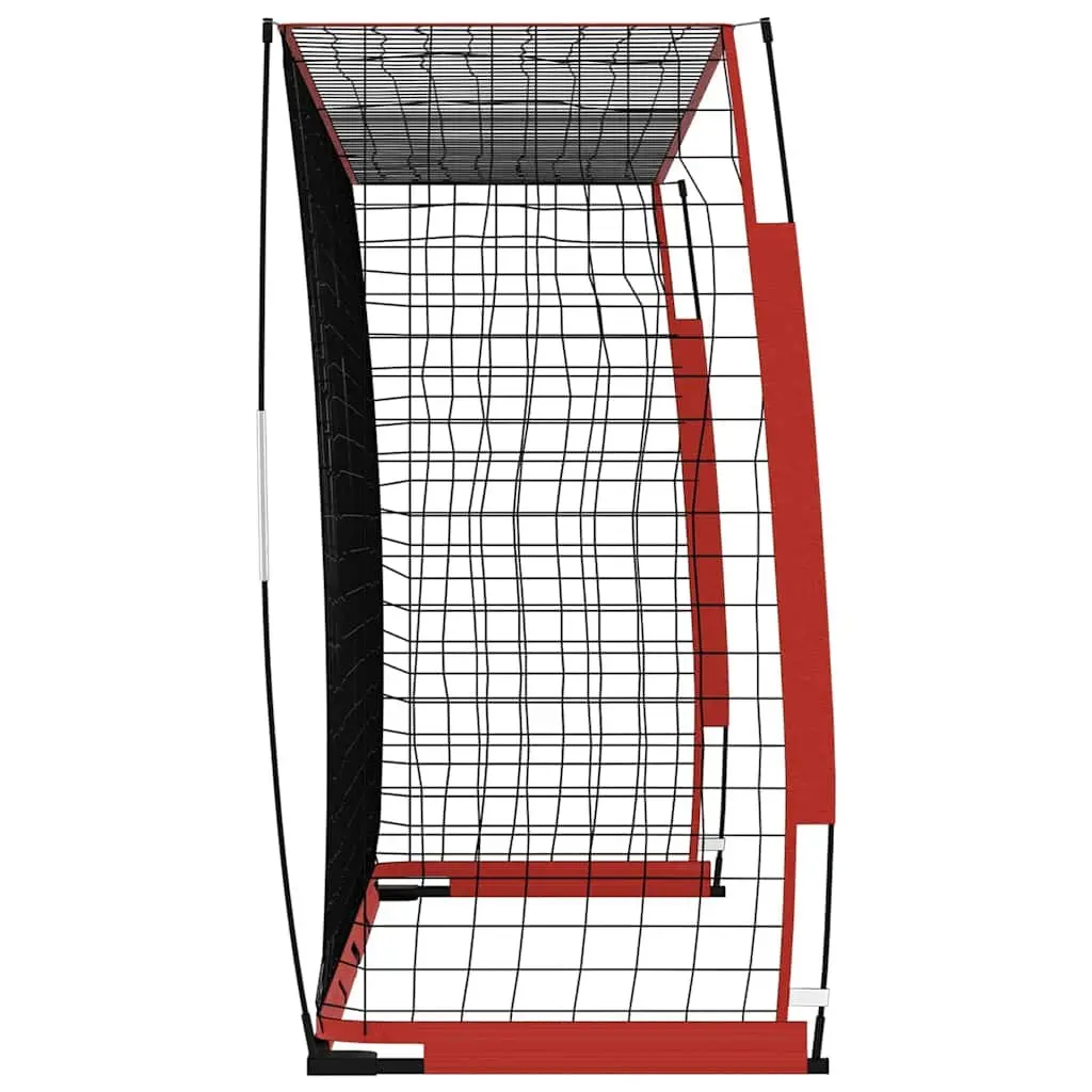 Foldable Soccer Goal 366.5x91x183 cm Steel Frame Portable Football Training Net