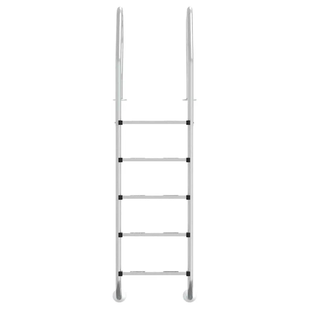Pool Ladder Stainless Steel Non-Slip Handrail 54x38x211 cm Silver