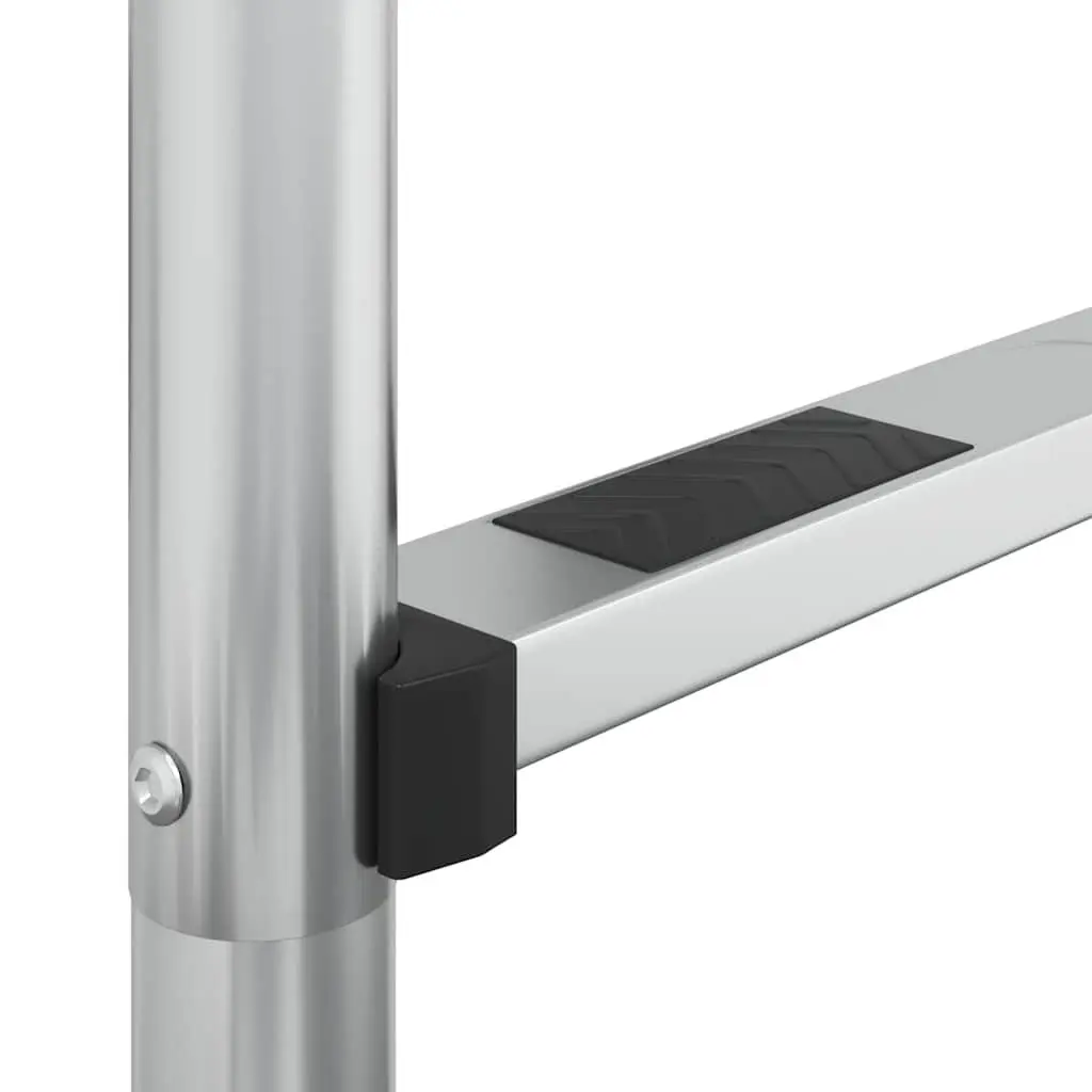 Pool Ladder Stainless Steel Non-Slip Handrail 54x38x211 cm Silver