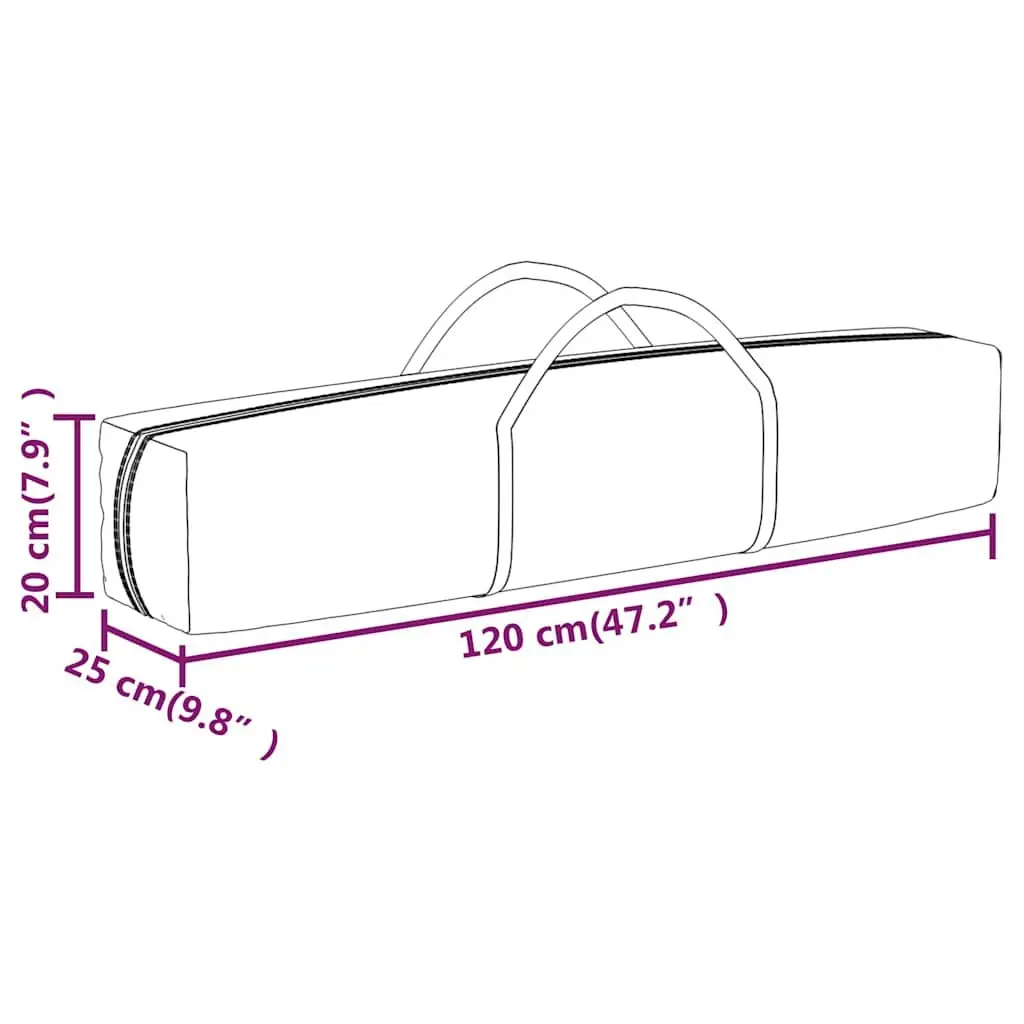 Folding Tent Outdoor Canopy 2x2m Blue Portable Shelter