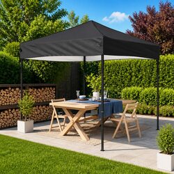 Folding Party Tent Anthracite 2x2m Outdoor Pavilion Canopy Portable Shelter