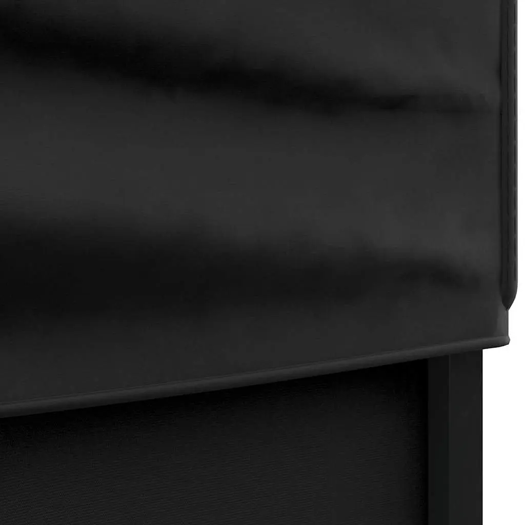 Folding Party Tent with Sidewalls 3x3m Portable Black Outdoor Canopy Gazebo